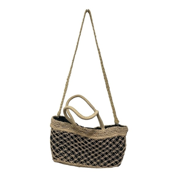 Raffia Net Crochet Raffia Tote
Bag Summer Tote Straw - Picture 6 of 11